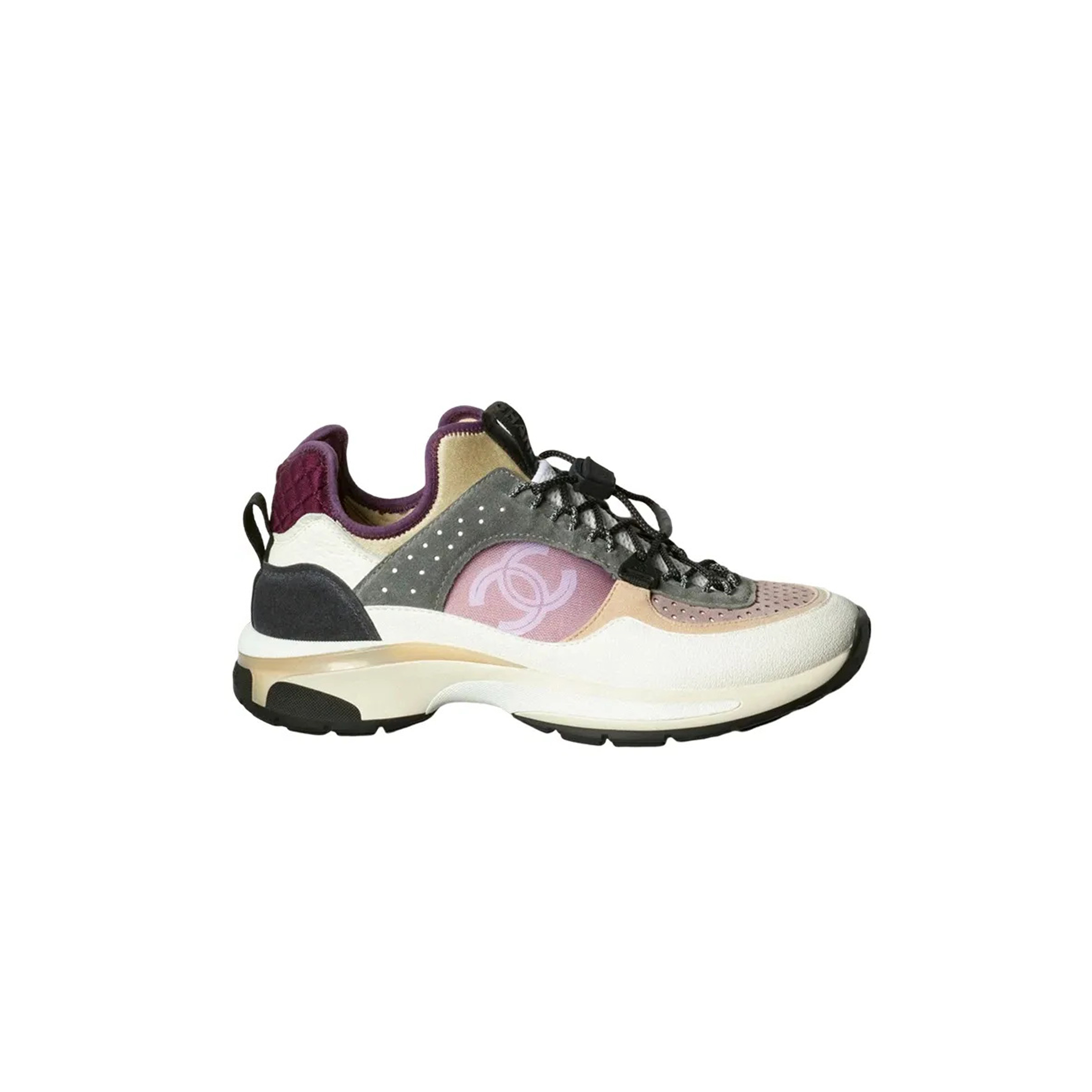 CHANEL SNEAKERS FABRIC, SUEDE CALFSKIN, MESH & FABRIC WHITE, GRAY, PURPLE G39488 Y56142 K4944 CHANEL SNEAKERS FABRIC, SUEDE CALFSKIN, MESH & FABRIC WHITE, GRAY, PURPLE G39488 Y56142 K4944